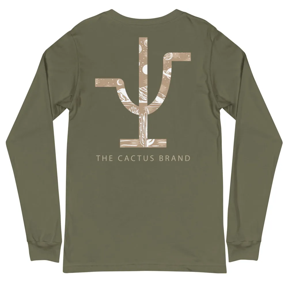 Tan Space Unisex Long Sleeve Tee