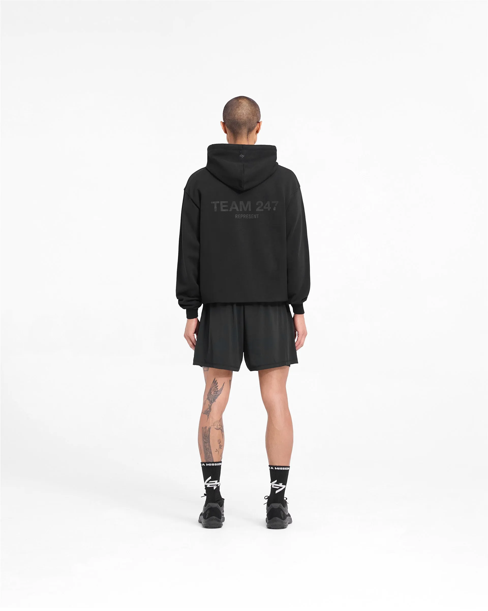 Team 247 Oversized Hoodie - Matte Black