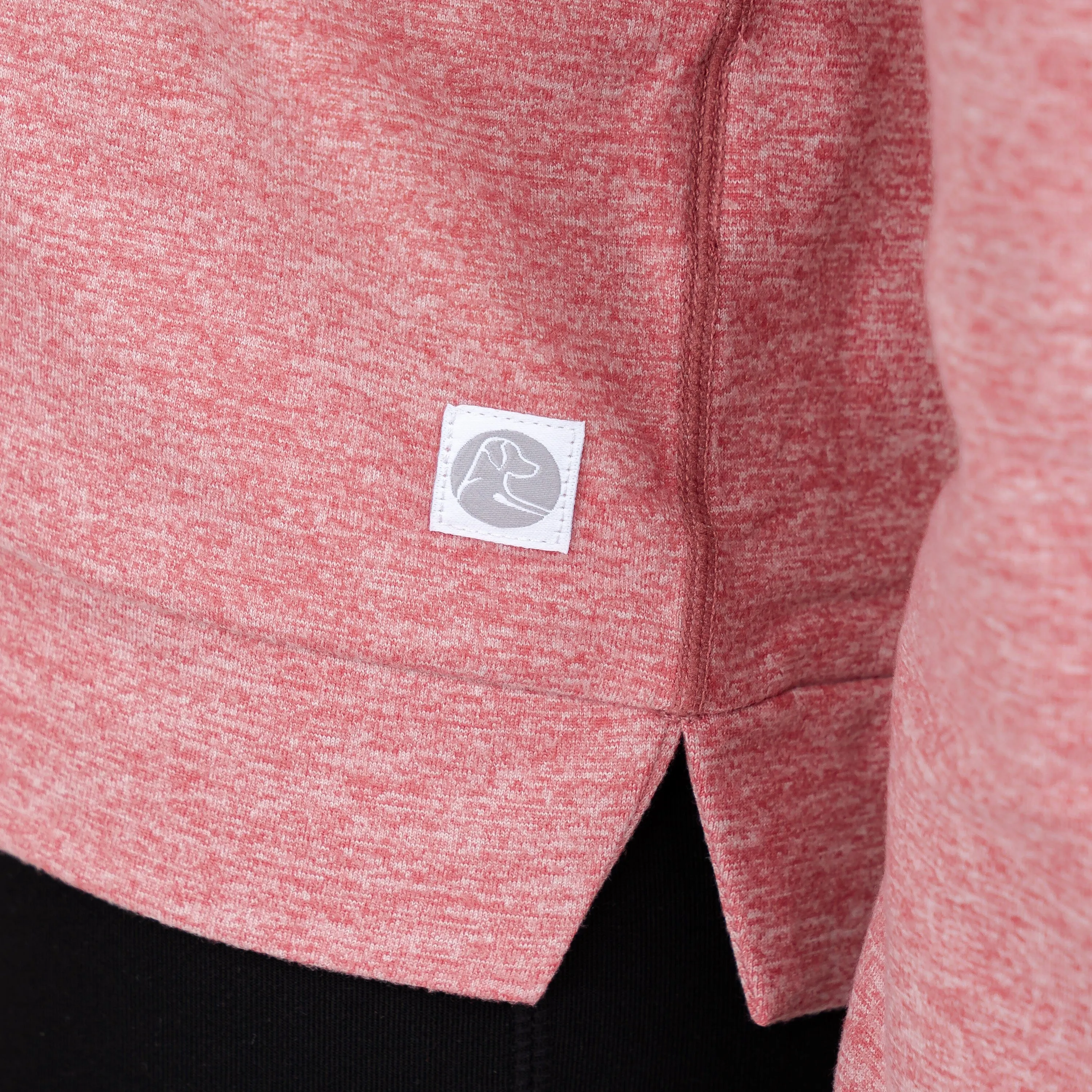 Tempo Performance Hoodie | Heather - Red Card Red/White