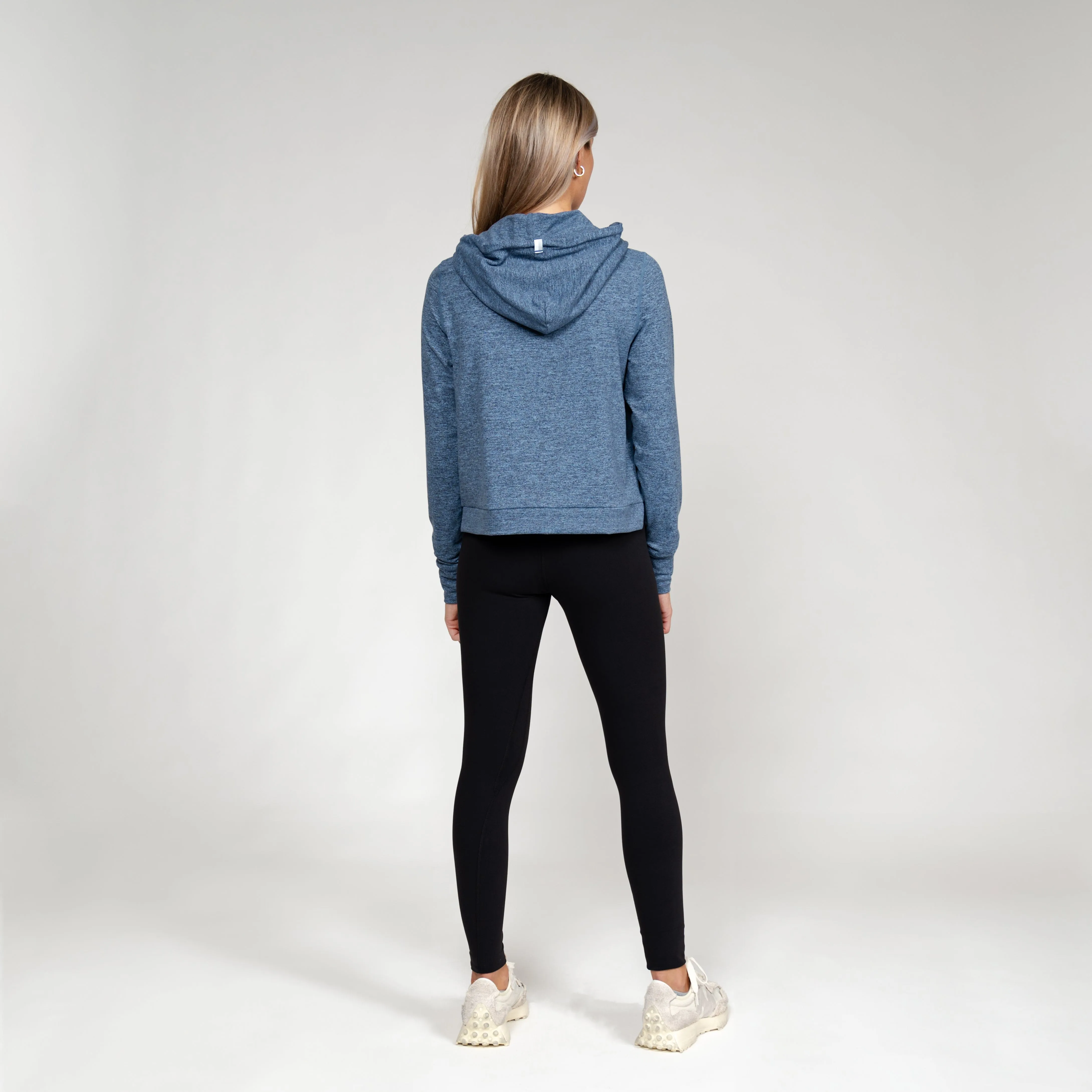 Tempo Performance Hoodie | Heather - Zone Blue/Fleet Navy