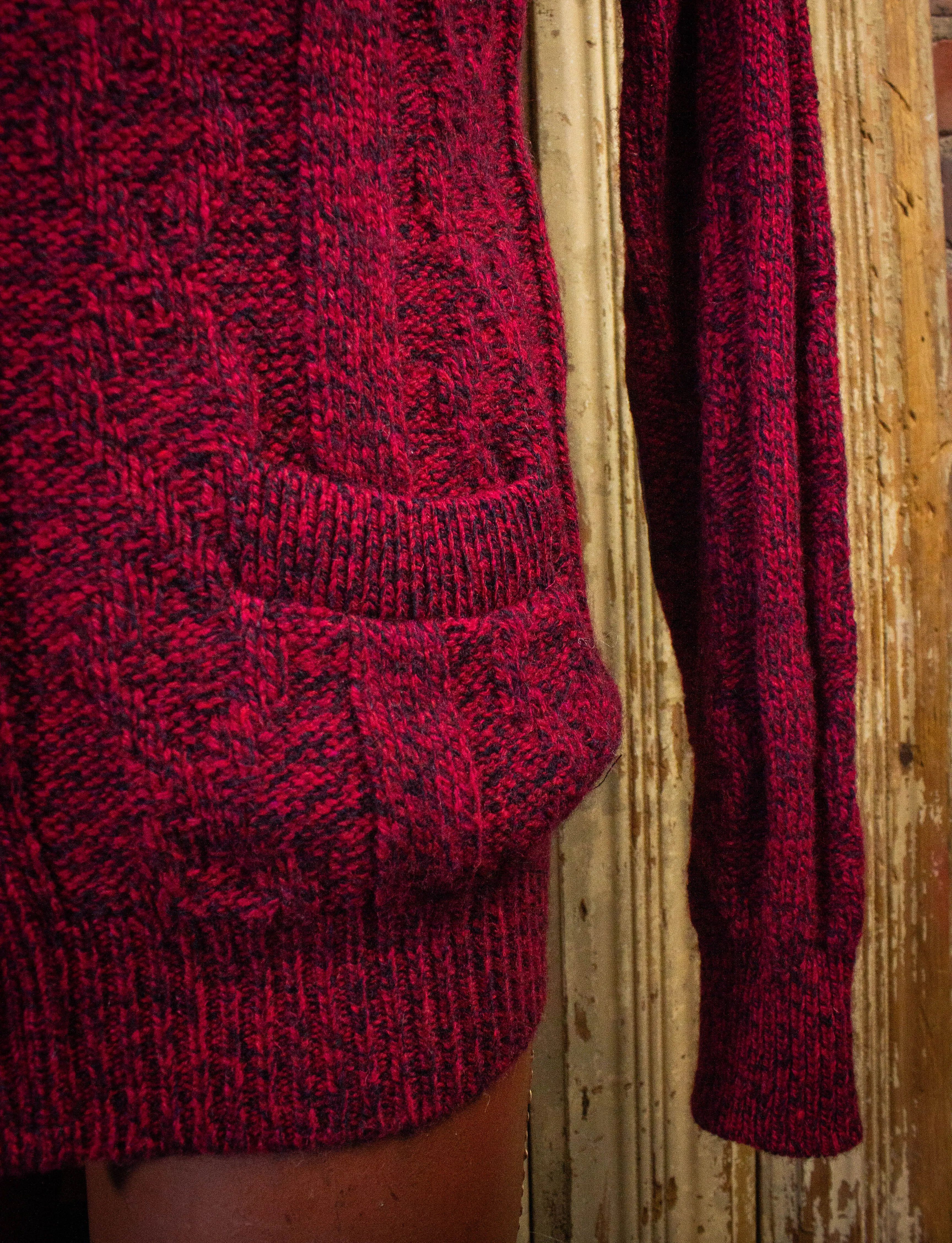 Vintage Lands End Cardigan Red Large