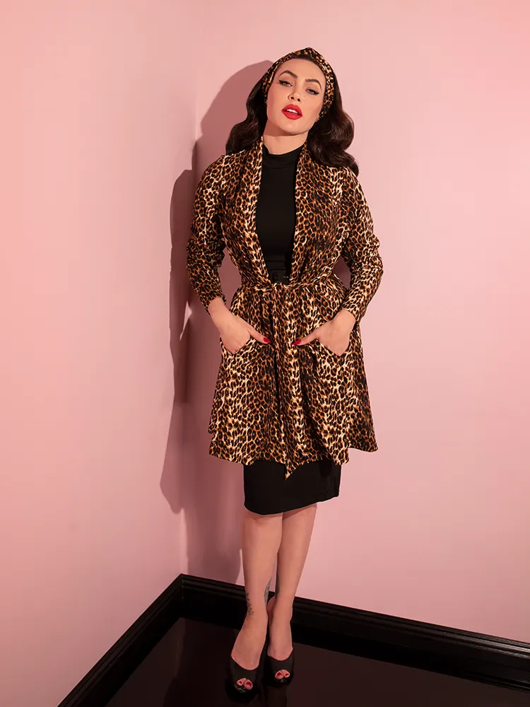 Vintage Leopard Cardigan Coat - Vixen by Micheline Pitt