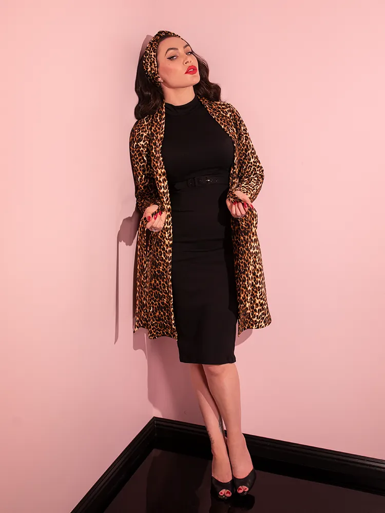 Vintage Leopard Cardigan Coat - Vixen by Micheline Pitt